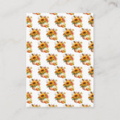 Pumpkin Blume Bouquet Babydusche Windelwanne Begleitkarte (Rückseite)