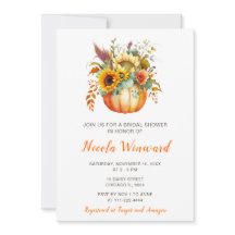 Pumpkin Blume Bouquet Brautparty