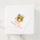 Pumpkin Blume Bouquet Brautparty Geschenkanhänger (Beispiel)