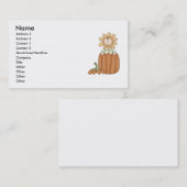 Pumpkin Blume Kid Visitenkarte (Vorne/Hinten)