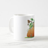 Pumpkin-Blume und Bienen Kaffeetasse (Vorderseite Links)