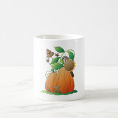 Pumpkin-Blume und Bienen Kaffeetasse
