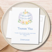 Pumpkin Bly's Baby Shower Danke