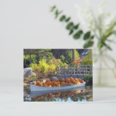 Pumpkin Boat Postcard Postkarte (Stehend Vorderseite)