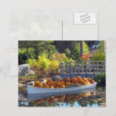 Pumpkin Boat Postcard Postkarte (Vorne/Hinten)