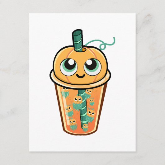 Pumpkin Boba Jellyfish Begleitkarte (Vorderseite)