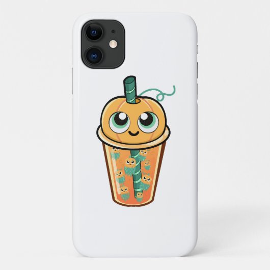 Pumpkin Boba Jellyfish Case-Mate iPhone Hülle (Rückseite)