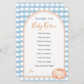 Pumpkin Boho Blue Gingham Liebe Gebete für Baby (Vorne/Hinten)