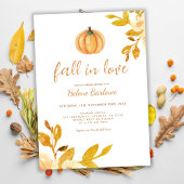 Pumpkin Boho Fall in Liebe Brautparty Inv Einladung