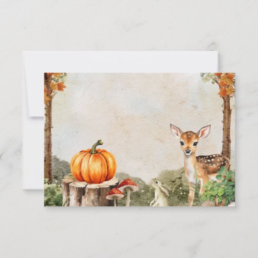 Pumpkin Books For Baby Einladung (Rückseite)