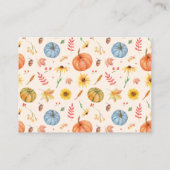 Pumpkin Books for Baby Fall Baby Shooter Begleitkarte (Rückseite)