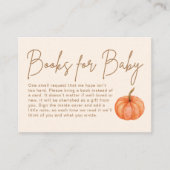 Pumpkin Books for Baby Fall Baby Shooter Begleitkarte (Vorderseite)