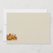 Pumpkin Border Einladung (Rückseite)