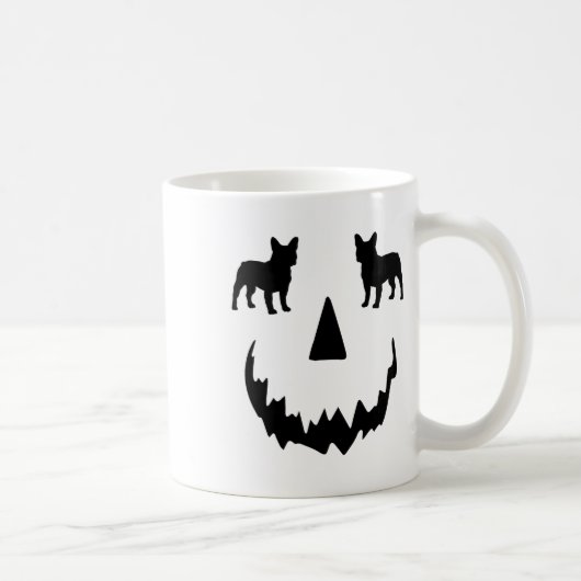 Pumpkin Boston Terrier Halloween Kaffeetasse (Rechts)
