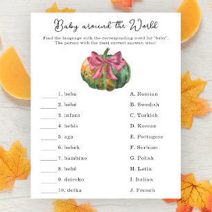 Pumpkin bow - Baby rund um das Weltspiel