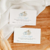 Pumpkin Boy Baby Showdiaper Raffle Ticket Begleitkarte