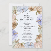 Pumpkin Boy Baby Shower Einladungen (Vorderseite)