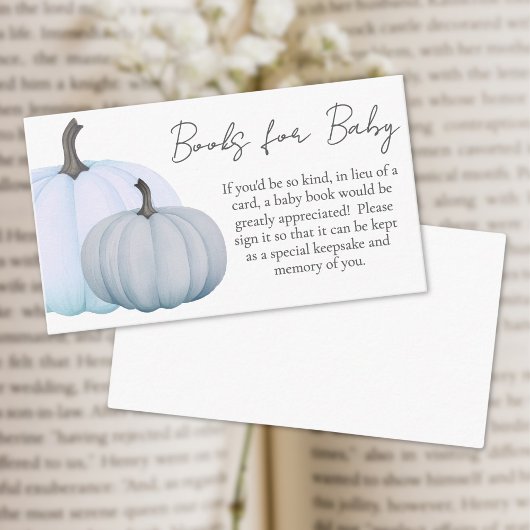 Pumpkin Boy Babyduschbücher für Baby Begleitkarte