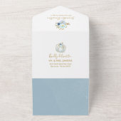 Pumpkin Boy Babydusche Einladung & Ratgeber Karte (Außenbereich)