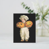 Pumpkin Boy Postkarte (Stehend Vorderseite)