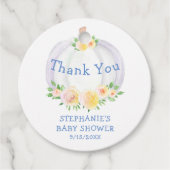 Pumpkin Boy's Baby Shower Danke Geschenkanhänger (Vorderseite)