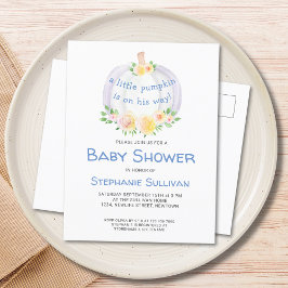 Pumpkin Boys Kinderdusche Einladung Postkarte