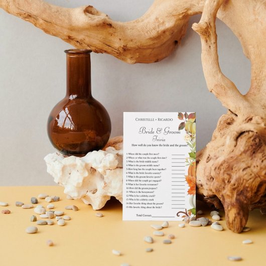 Pumpkin Braut & Bräutigam Brautparty Ankündigung