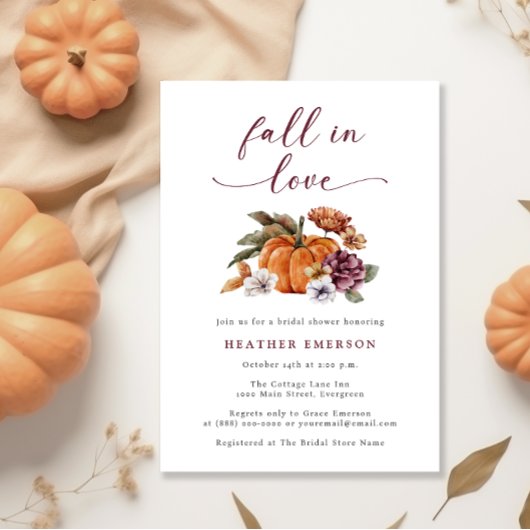 Pumpkin-Brautparty Einladung