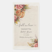 Pumpkin-Brautparty Fall der Liebe Herbstleaves Serviette (Vorderseite)