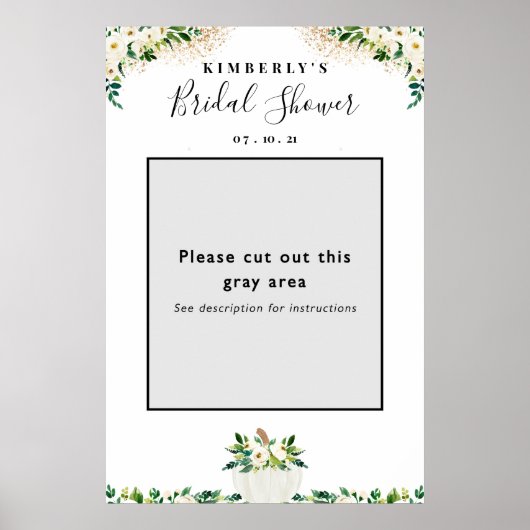 Pumpkin Brautparty Foto Standrahmen Prop Poster (Vorne)