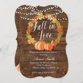 Pumpkin Bridal Dusche Einladungskarte Einladung (Vorne/Hinten)