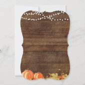 Pumpkin Bridal Dusche Einladungskarte Einladung (Rückseite)