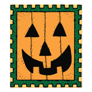 Pumpkin Briefmarke Foto Print