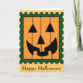Pumpkin Briefmarke Grußkarte Karte (Vorderseite)