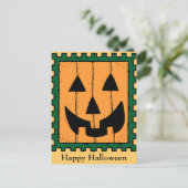 Pumpkin-Briefmarke Postcard Postkarte (Stehend Vorderseite)