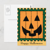 Pumpkin-Briefmarke Postcard Postkarte (Vorne/Hinten)