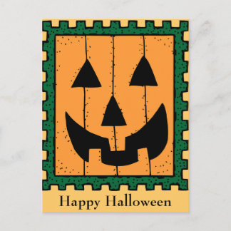 Pumpkin-Briefmarke Postcard Postkarte