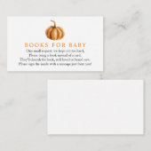 Pumpkin-Bücher für die Beipackkarte Begleitkarte (Vorne/Hinten)