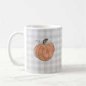 Pumpkin Buffalo Karo Pattern Bauernhof Kaffeetasse (Links)