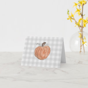 Pumpkin Buffalo Karo Pattern Bauernhof Karte