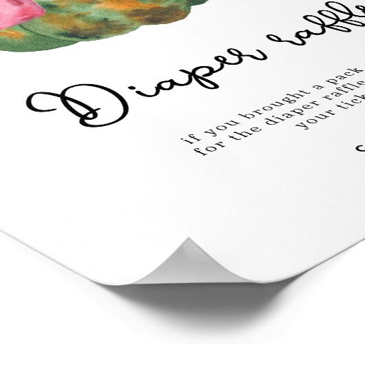 Pumpkin-Bug Babydusche Windeln Windeln Poster (Ecke)