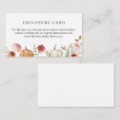 Pumpkin Burgundy Bläserduschenkarte Begleitkarte (Vorne/Hinten)