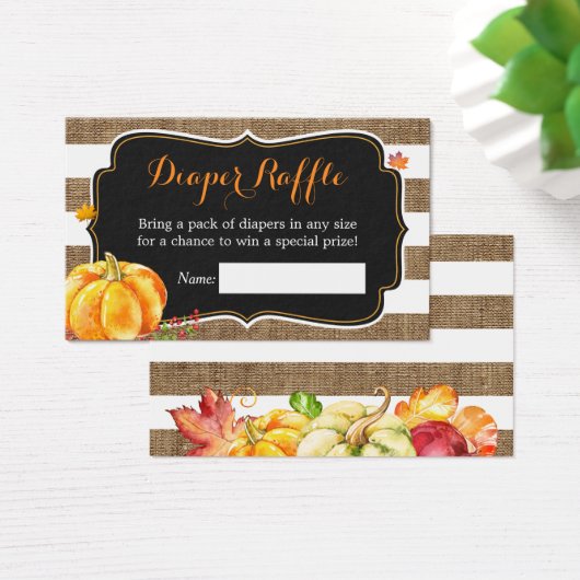 Pumpkin Burlap Fall Babydusche Windelwanne (Schreibtisch)