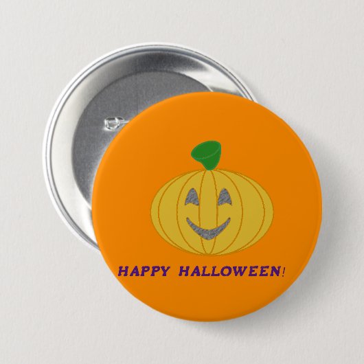 Pumpkin Button (Vorne & Hinten)