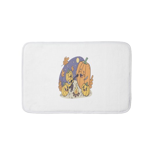 Pumpkin Campfire Serenade Badematte (Vorderseite)