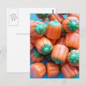 Pumpkin Candy Corn Foto Postkarte (Vorne/Hinten)
