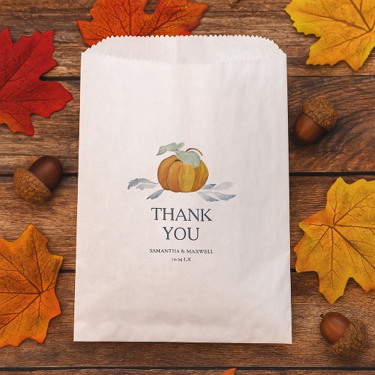 Pumpkin Candy Favor Bags Geschenktütchen