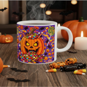 Pumpkin Candy Halloween Tasse