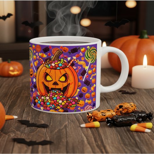 Pumpkin Candy Halloween Tasse