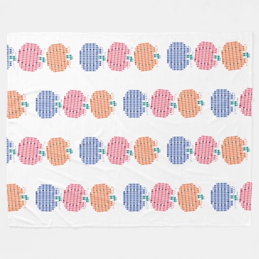 Pumpkin Carnival Fleecedecke (Vorderseite (Horizontal))